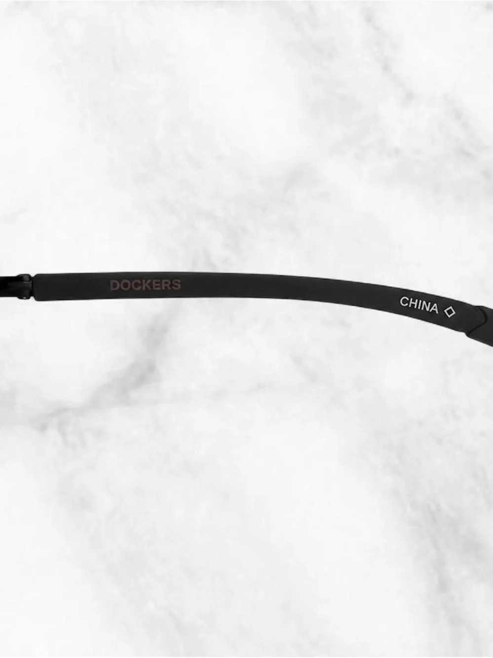 Dockers Black Square Metal Frame Sunglasses